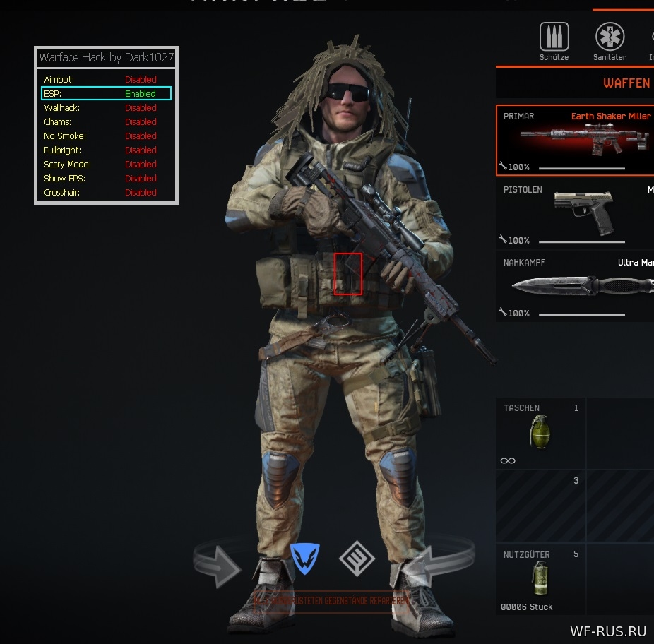 DarkHack на Warface EU